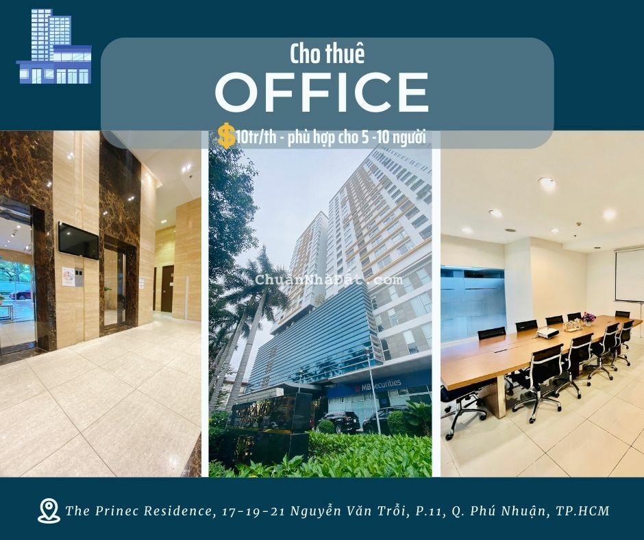 Văn phòng -The Prince Residence, NVăn Trỗi, Phú Nhuận cho thuê