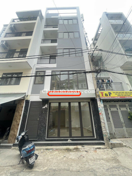 CHDV KTX Nguyễn Cửu Vân 5.5x10m. trệt, 5lầu. mới xây, thang máy. 