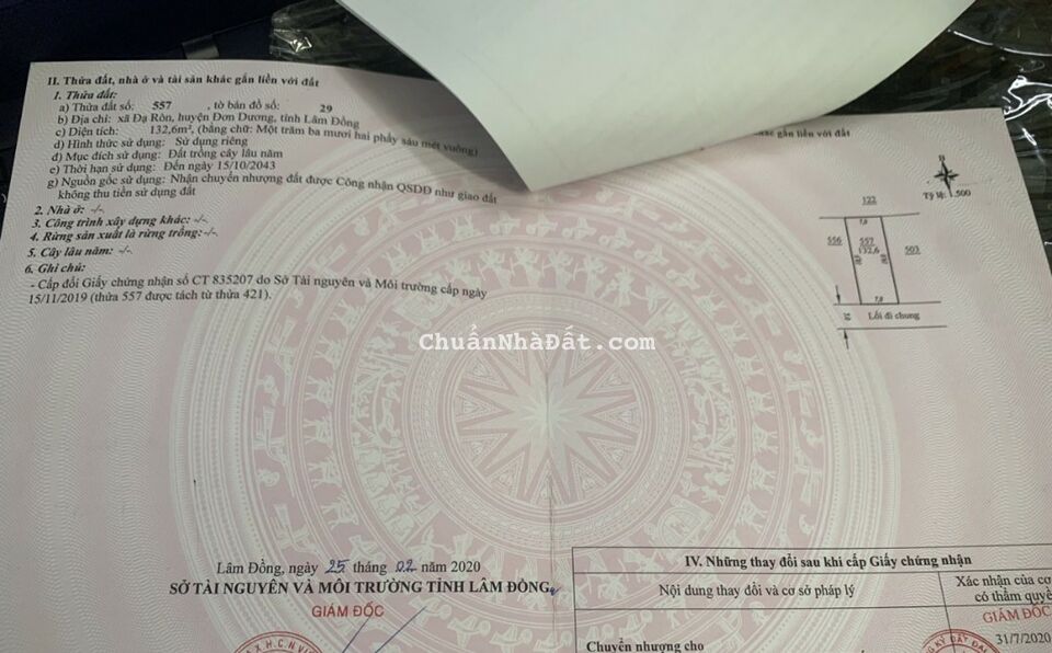 Chủ Ngộp Cần Ra Gấp Lô Ngang 7m Sẵn Thổ Cư, Gần Sân Bay, Ven Đà Lạt