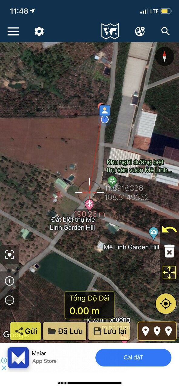 Bán lô đất DT 5 Hecta ( 400 m² xây dựng ) MT 190m cạnh Mê Linh Garden Hill – Xã Mê Linh