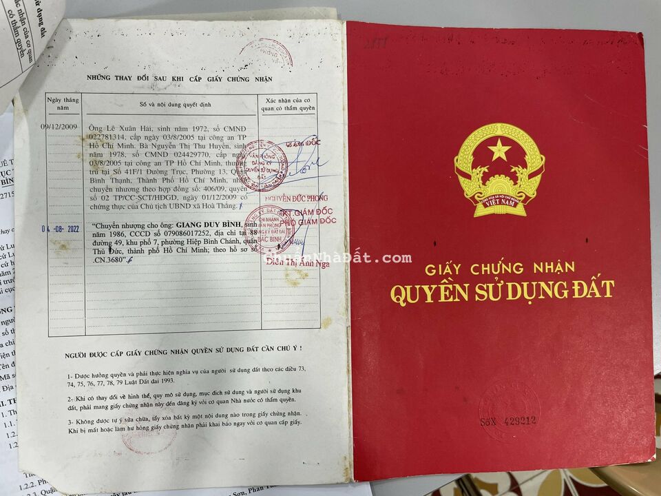 2 lô Hòa Thắng siêu hot nằm gần KDL Bàu Trắng. Giá chỉ 170k/m2