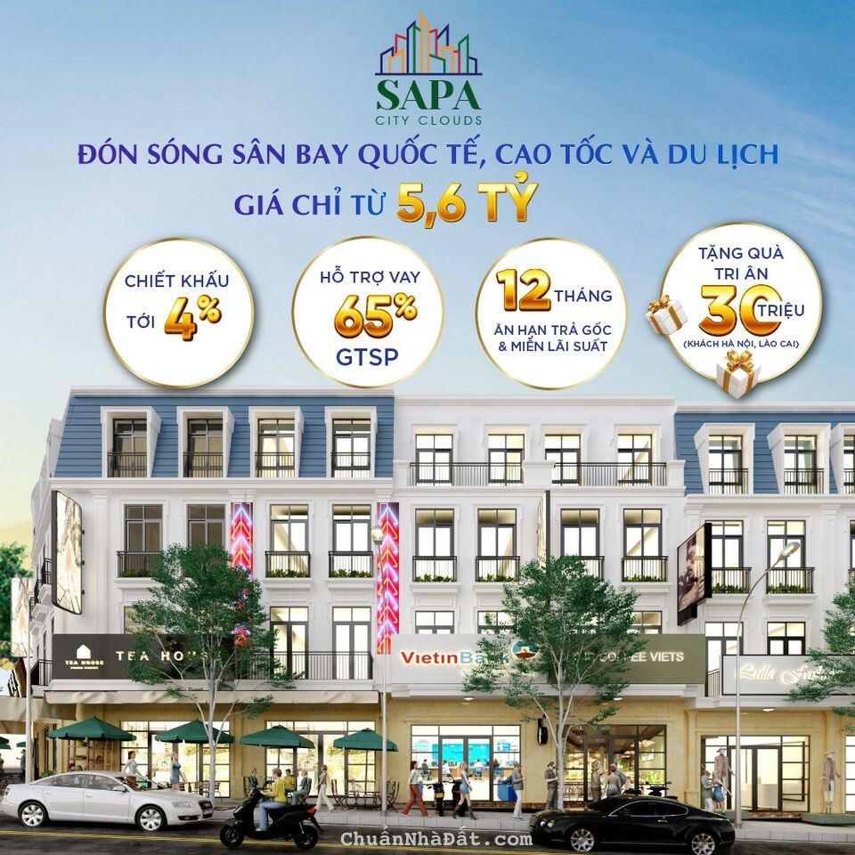 Sở hữu Shophouse 4 tầng 330m2 sàn sử dụng chỉ với hơn 5 tỷ - có hỗ trợ LS 0% 12 tháng