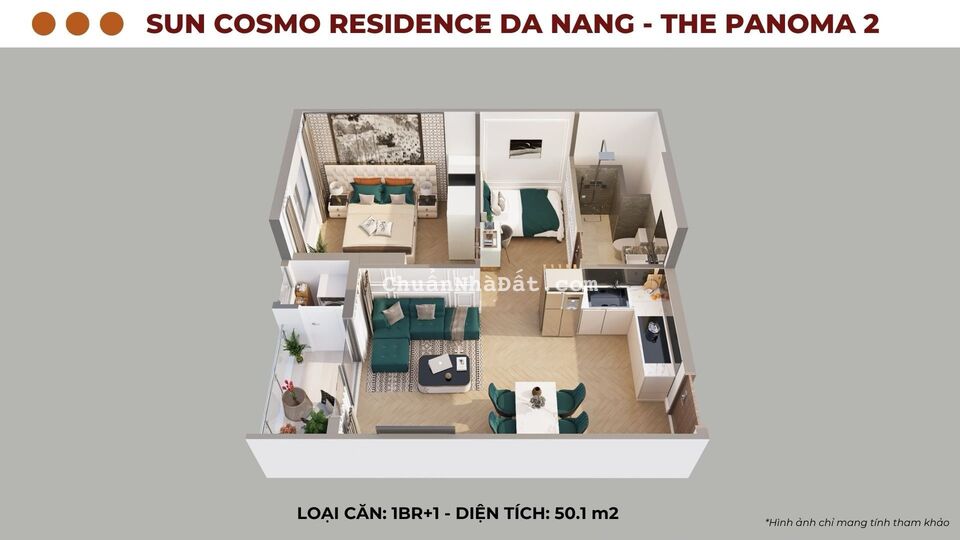 Duy nhất căn 1PN+ view trực diện sông Hàn Đà Nẵng chiết khấu đến 18%