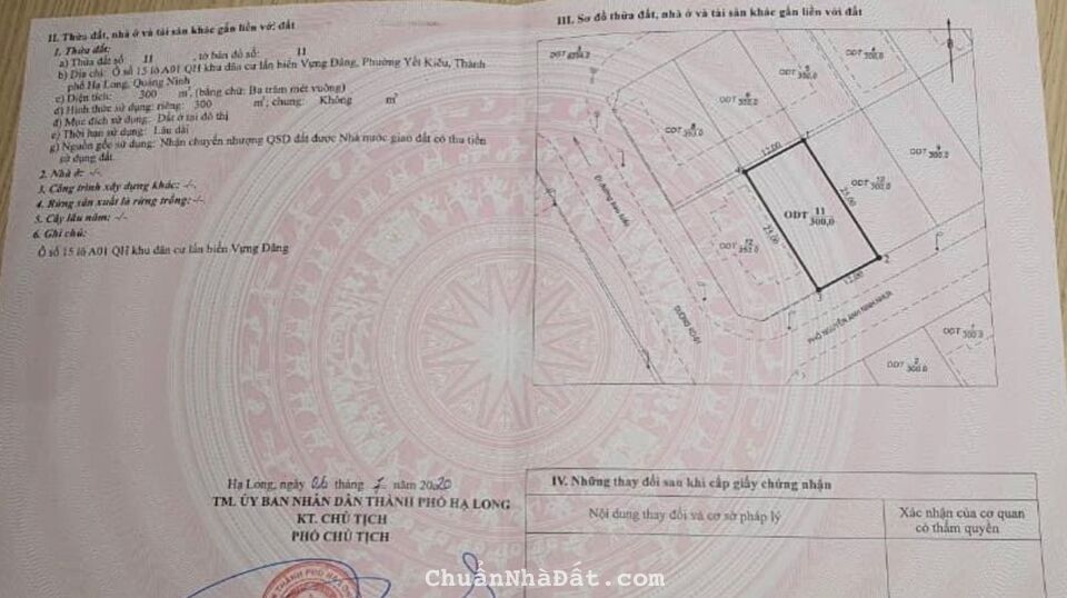 BÁN ĐẤT BIỆT THỰ KĐT VỰNG ĐÂNG - YẾT KIÊU - HẠ LONG.