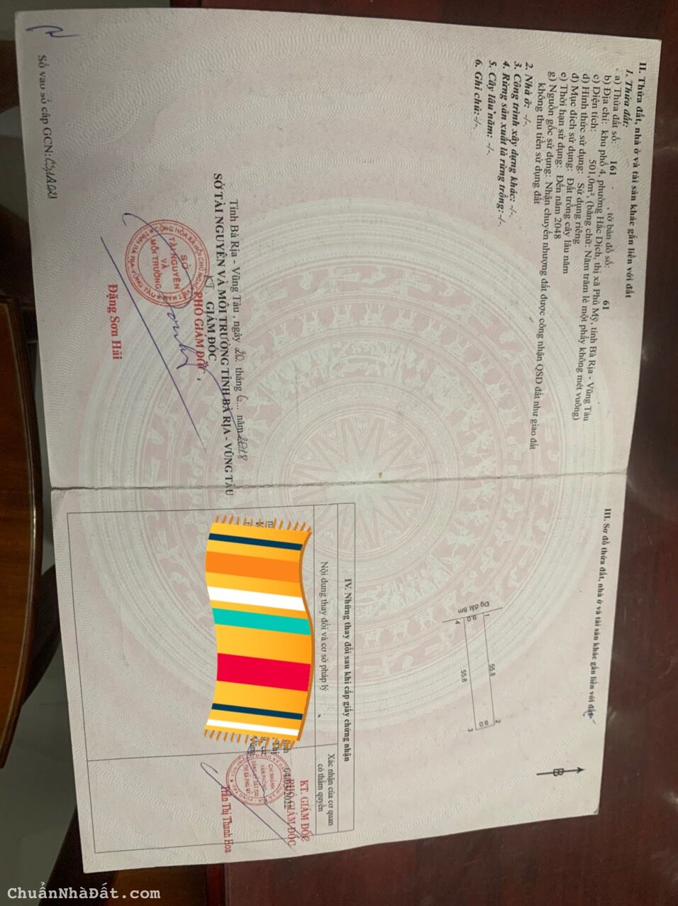 Bán gấp nền đất Hắc Dịch, diện tích 9 x 55, giá 1,55 tỷ, đường 8m. LH: 0932733878