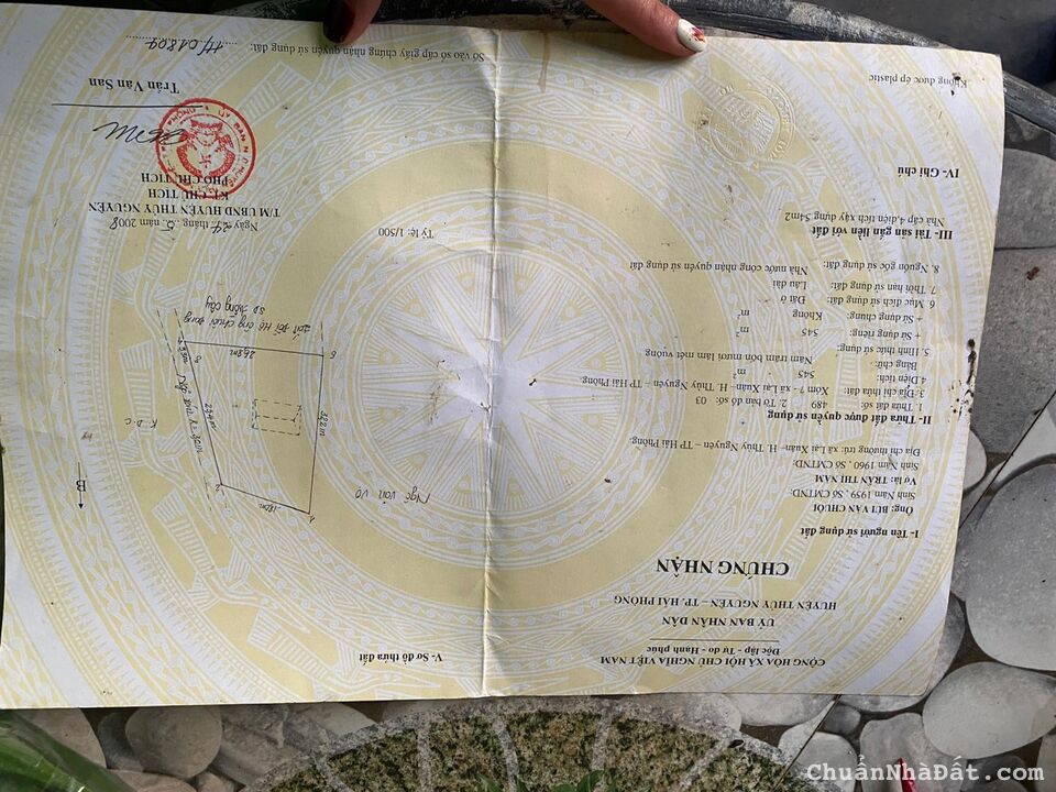 Bán lô đất phong thủy đẹp tại lại xuân thủy nguyên hải phòng