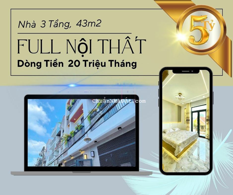 Bán nhà quận tân bình,Nhà kế Vincom Plaza Cộng Hòa,dòng tiền 20 tr/th, full NT,4.9Tỷ