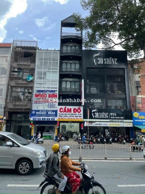  Bán nhà MT Trần Hưng Đạo,P.2 Quận 5, 2 chiều giáp Quận 1. (4x16m) nhà 4 tầng giá 35 tỷ