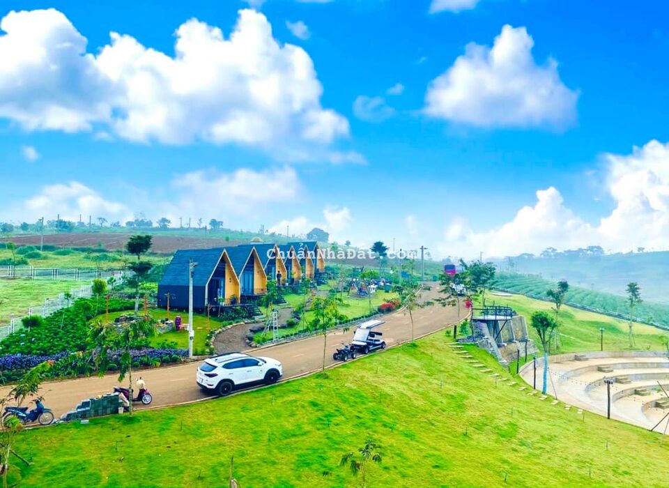 5x20m thổ cư mặt tiền nhựa sát hồ cạnh quán CF và khu homestay giá chỉ 890tr