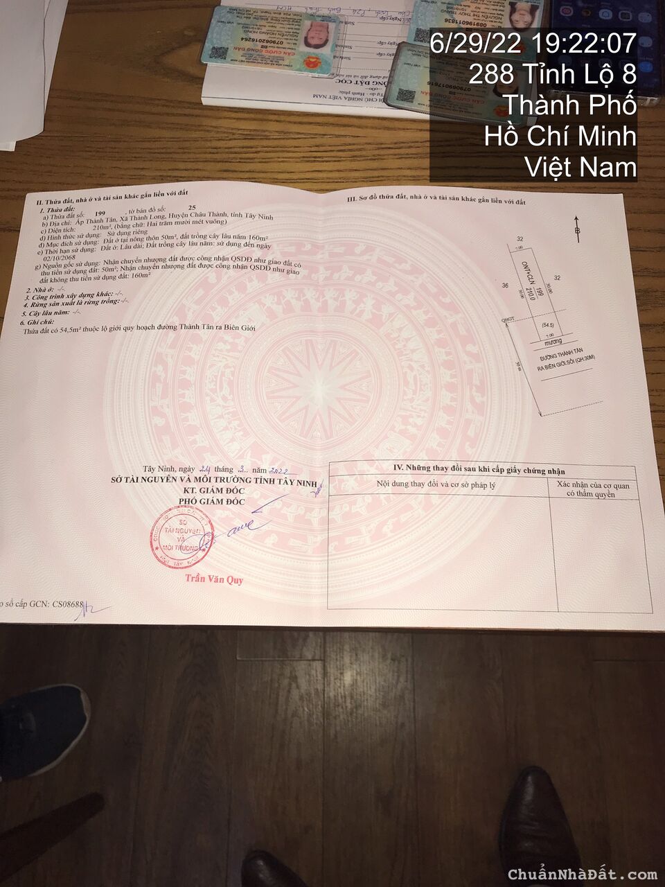 Bán lô đất thổ cư huyện Châu Thành,Tây Ninh sát DT781 giá chỉ 700tr