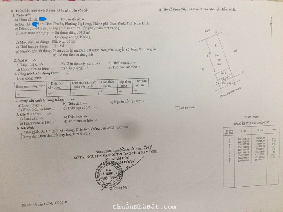 Bán Đất mặt đường Lưu Hữu Phước,(đoạn gần ngã tư đèn xanh đỏ,giao với Phù Nghĩa)mặt 5,2m Bán Đất mặt đường Lưu Hữu Phước,(đoạn gần ngã tư đèn xanh đỏ,giao với Phù Nghĩa)mặt 5,2m