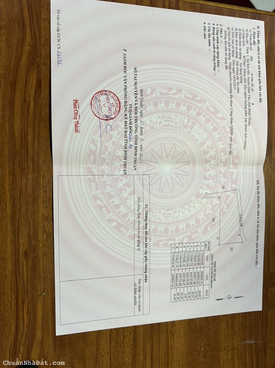 Chỉ Duy Nhất 1 Lô Đất 2MT 95 triệu/mét Tại Hàm Tân Bình Thuận Cạnh Kcn Sơn Mỹ 1