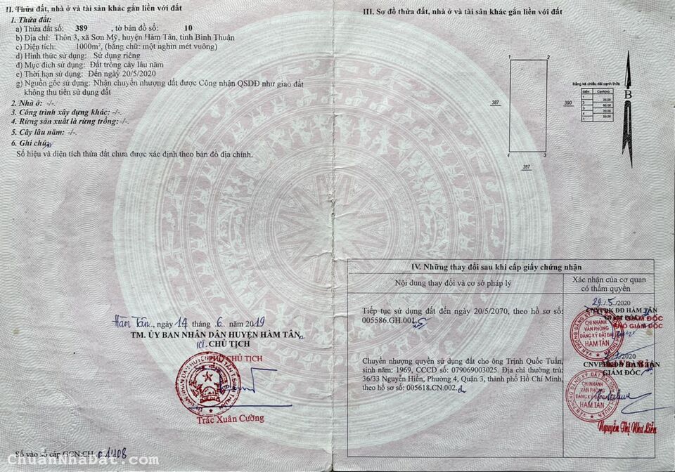 Vợ Chồng Ly Thân Cần Sang Gấp Miếng Đất Giá Rẻ Tại Sơn Mỹ Hàm Tân