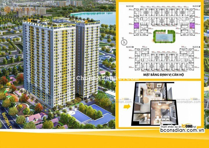 Bán CHCC Bcons Plaza Mặt tiền đường thống nhất giá chỉ 1,287 tỷ Bao thuế Phí