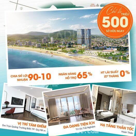 Căn hộ mặt biển khan hiếm ôm trọn Quảng trường Biển TP Quy Nhơn