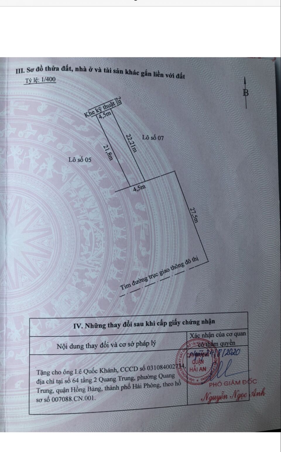 Bán lô đất 98.8m2 Lô 13 Lê Hồng Phong mặt đường Bùi Viện giá 60tr/m