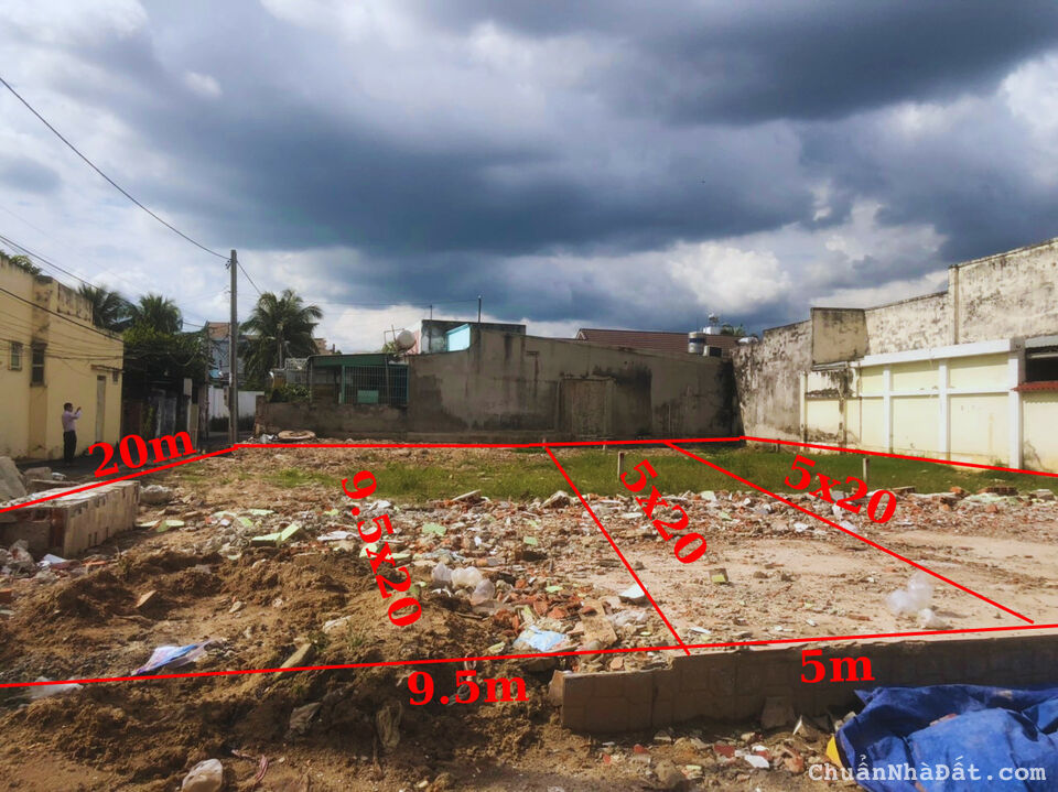 BÁN ĐẤT 5x20 100% THỔ NGAY CHỢ P.4 - TP. TÂY NINH
