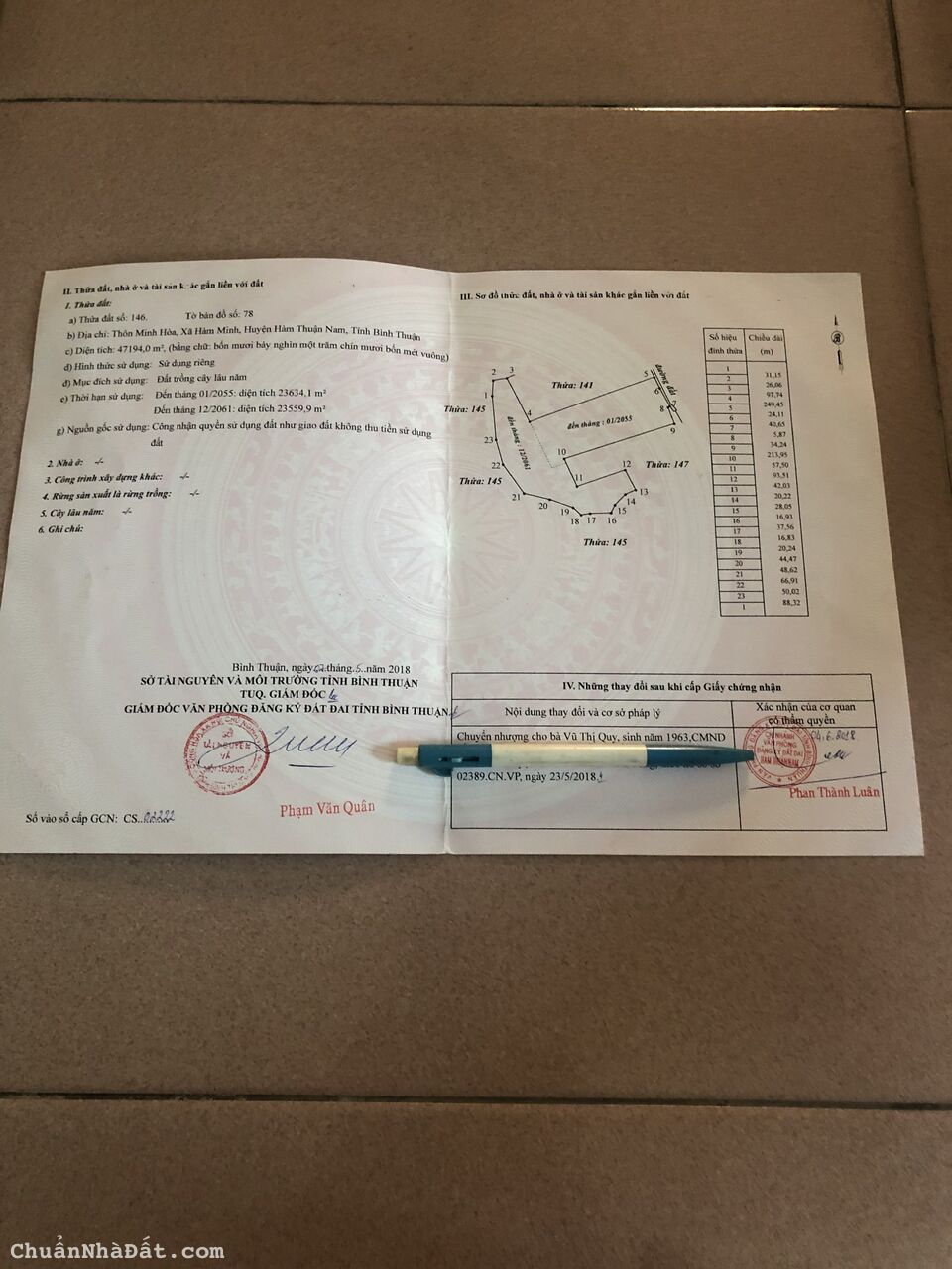 Bán vườn Thanh Long thôn Minh Hòa xã  Hàm Minh huyện Hàm Thuận Nam tỉnh Bình Thuận 