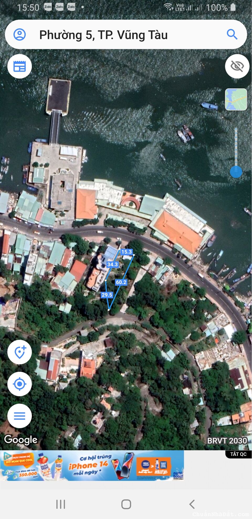 Bán đất  mặt tiền View Biển đường Trần Phú phường 05 Tp Vũng Tàu giá 174  tỷ