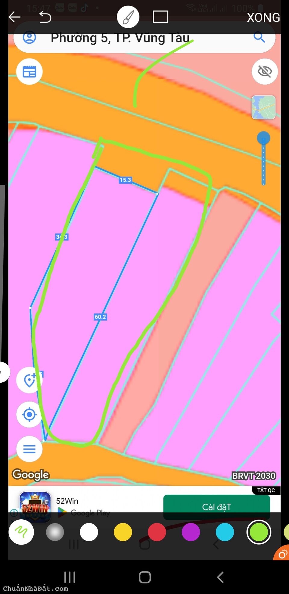 Bán đất  mặt tiền View Biển đường Trần Phú phường 05 Tp Vũng Tàu giá 174  tỷ