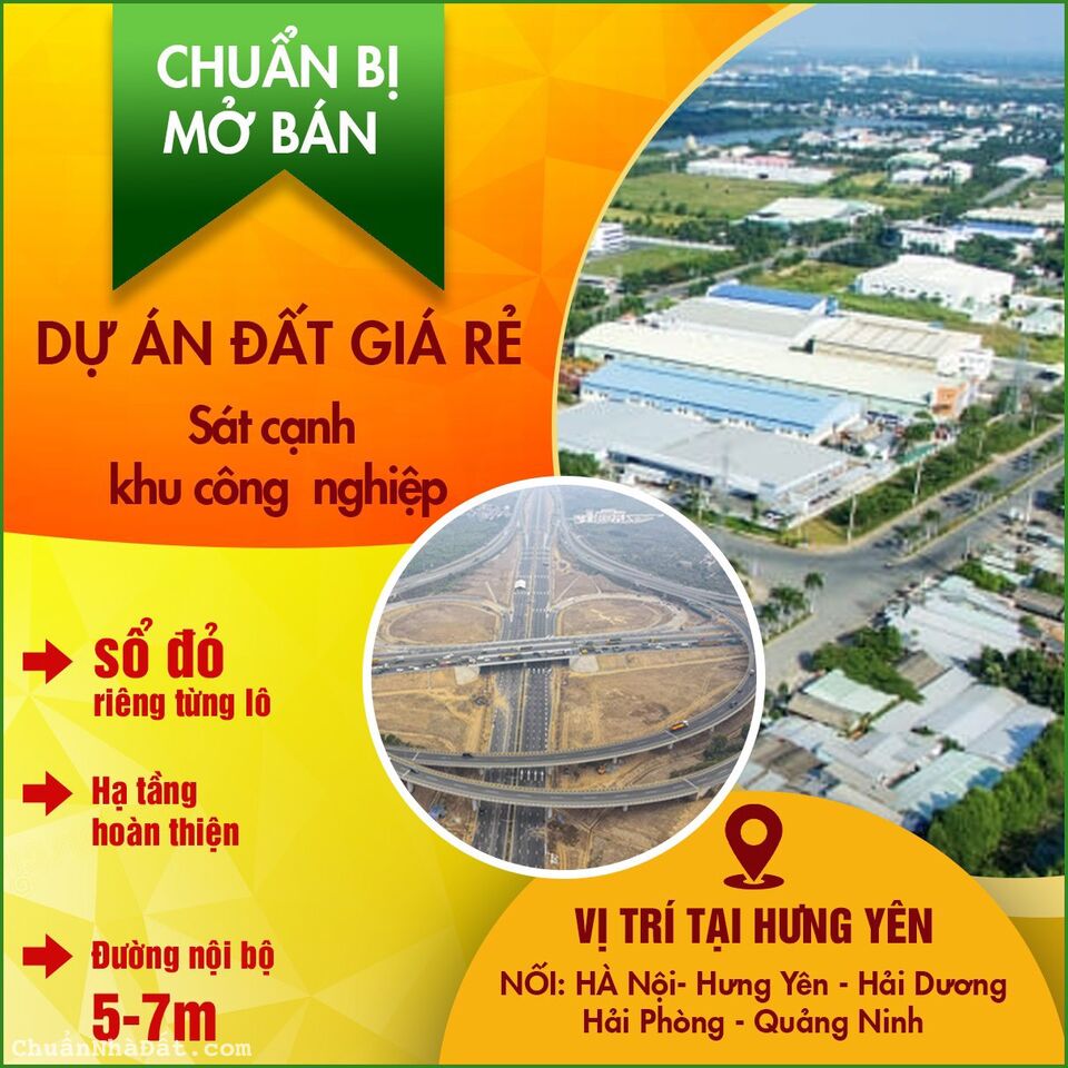Khu dân cư mới Tân Phúc tại Hưng Yên. liền kề nút giao cao tốc 5B