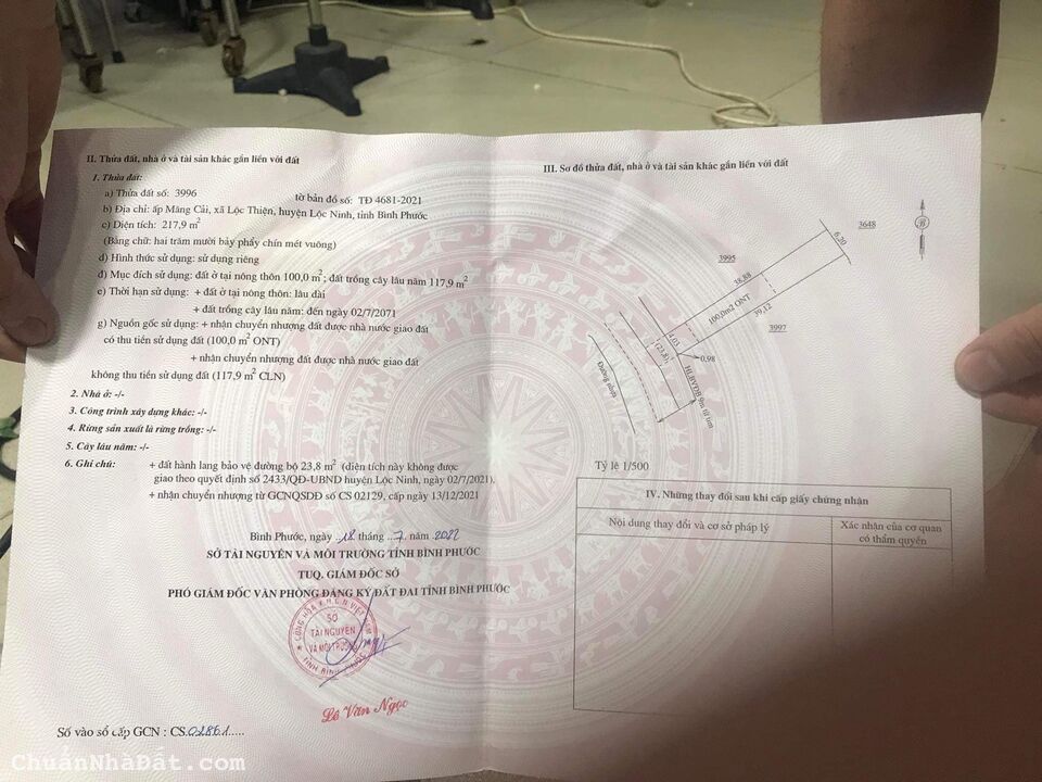 đất bình phước đường nhựa, thổ cư giá chỉ 430 triệu 