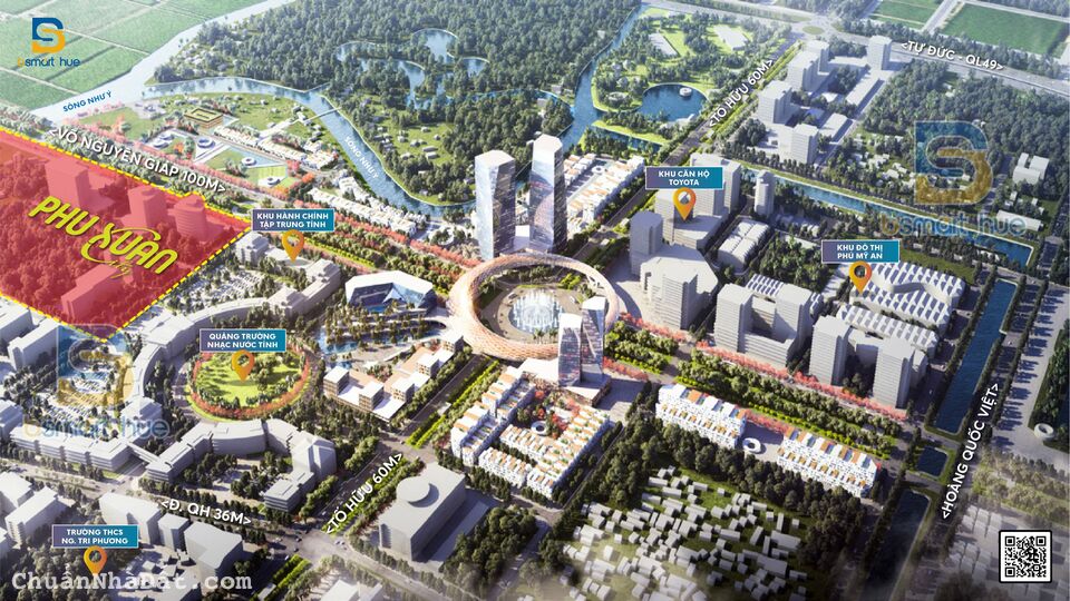 PHÚ XUÂN CITY – KHU ĐÔ THỊ THƯƠNG MẠI GIẢI TRÍ ĐẲNG CẤP GIỮA LÒNG CỐ ĐÔ