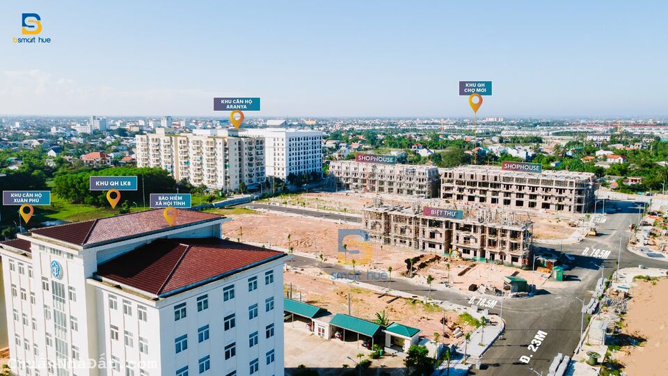 Shophouse Phú Xuân City_mặt tiền trung tâm quận Bờ Nam TP Huế. Ưu đãi ngập tràn dịp cuối năm