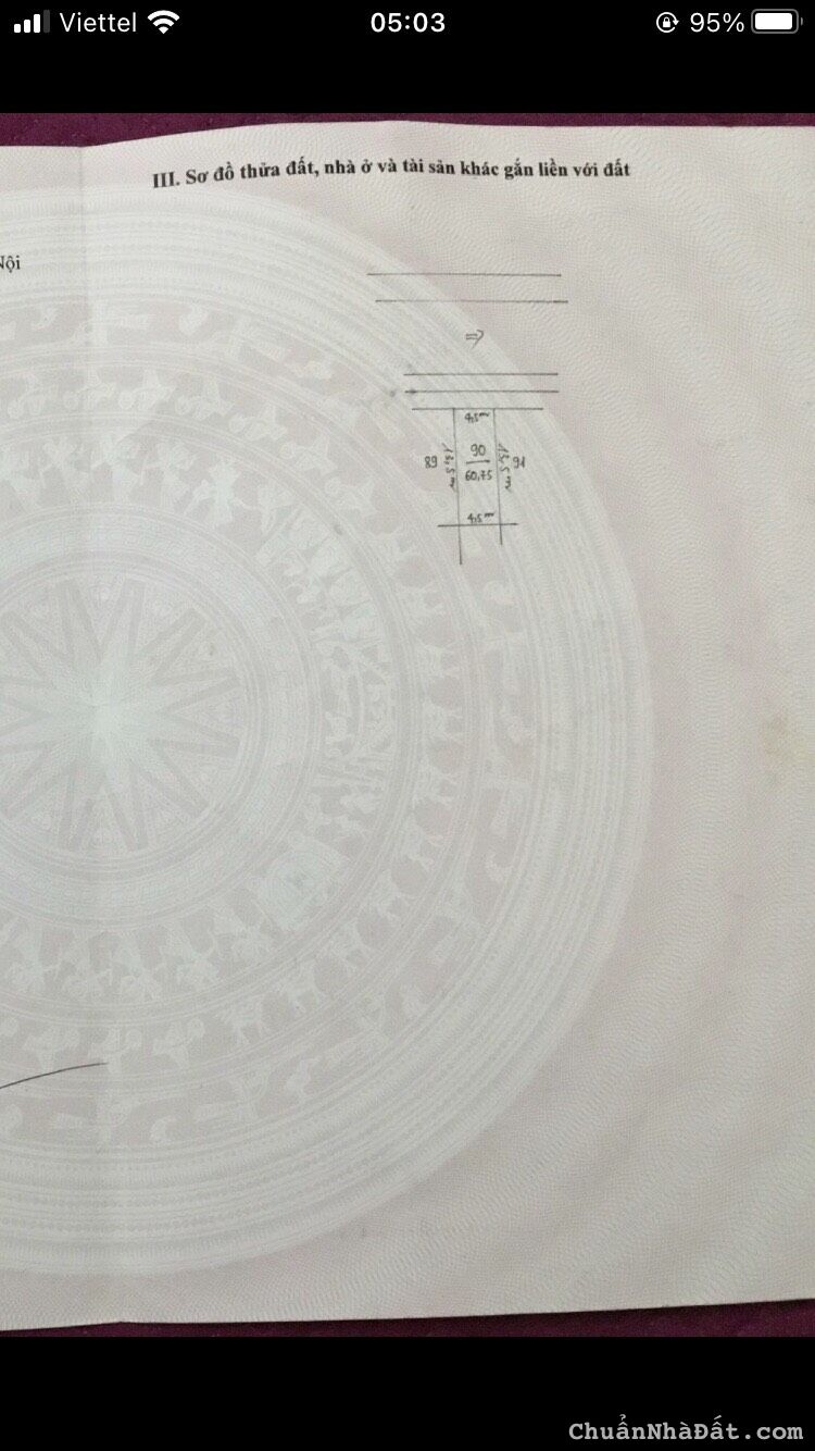 60m2 khu tái định cư Hương Đình Đoài - Mai đình - Sóc Sơn