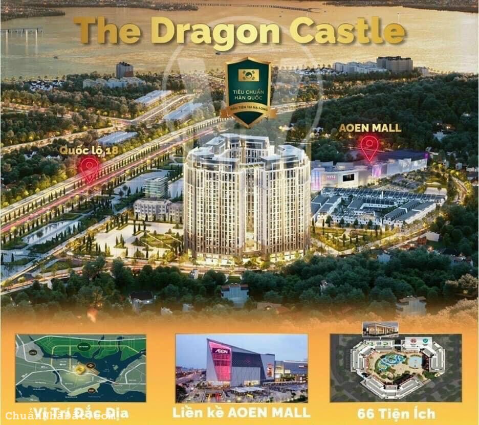 Bán Căn Hộ Dự Án Dragon Castle 2PN 2WC View Vịnh Gần Trung Tâm Cạnh Đại Siệu Thị AEON MALL