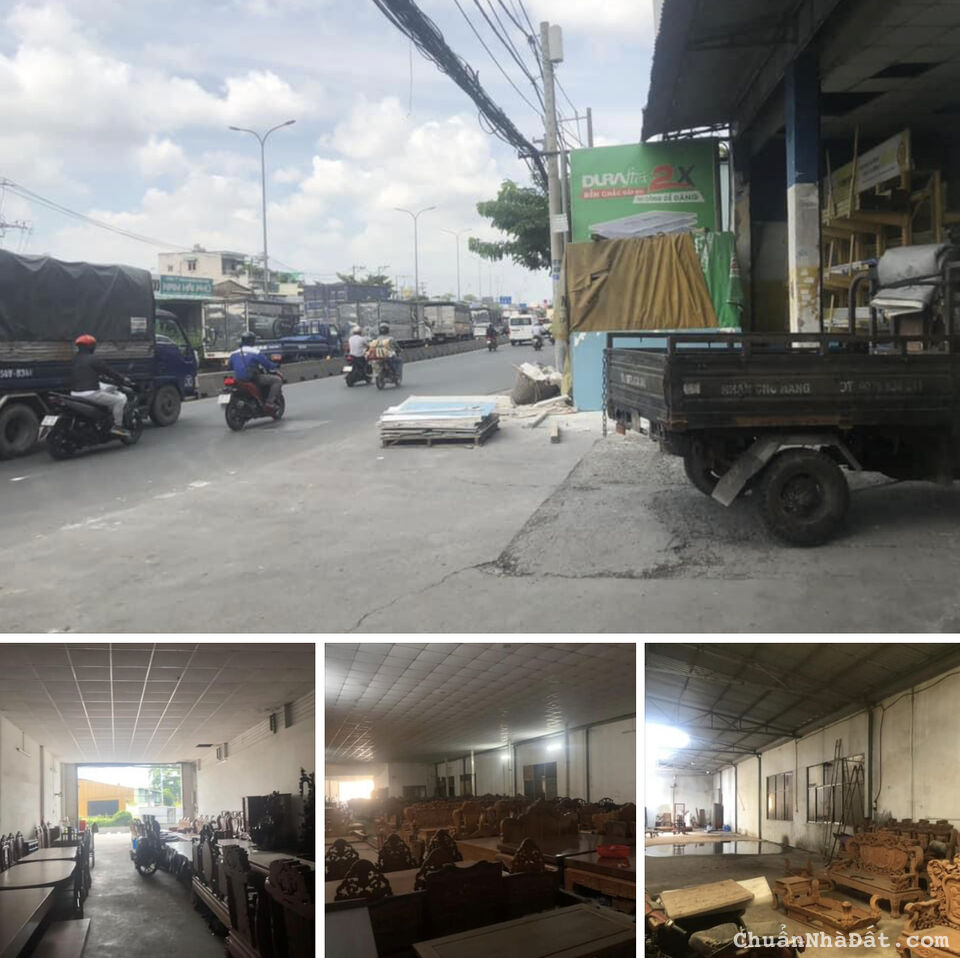 Kho xưởng 800/1200m2 mặt đường Ql1A Hóc Môn 