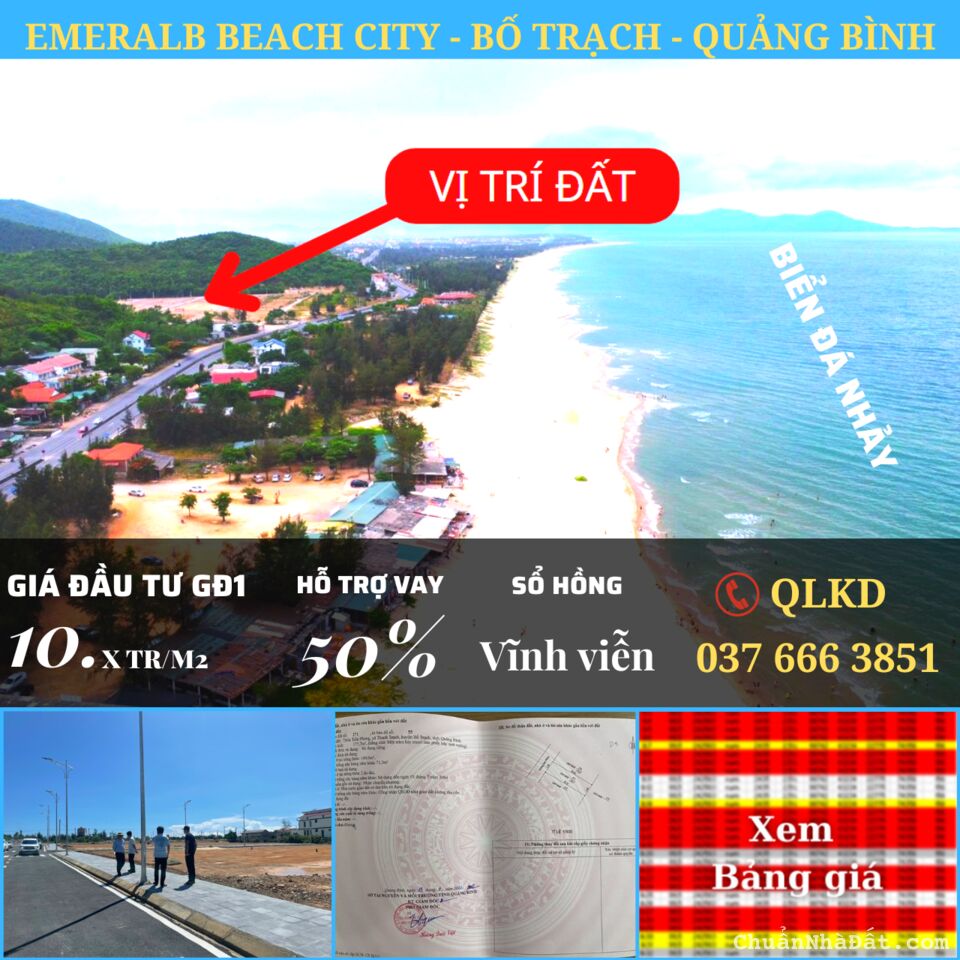 CẦN BÁN NGAY 3 LÔ LIỀN KỀ CỦA TÔI ĐẤT VEN BIỂN ĐÁ NHẢY Ở QUẢNG BÌNH (ĐẤT ĐÃ CÓ SỔ HỒNG 100%)