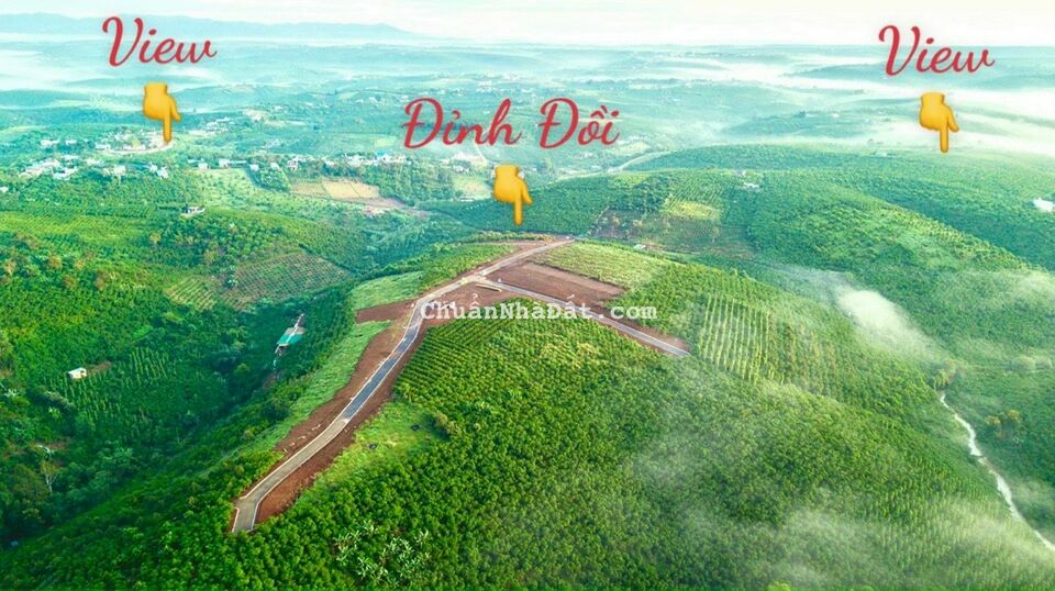 HOT !!! ĐẤT NỀN NGHỈ DƯỠNG VIEW ĐỒI - NÚI SĂN MÂY GIÁ 7,5TR/M2 !!!!