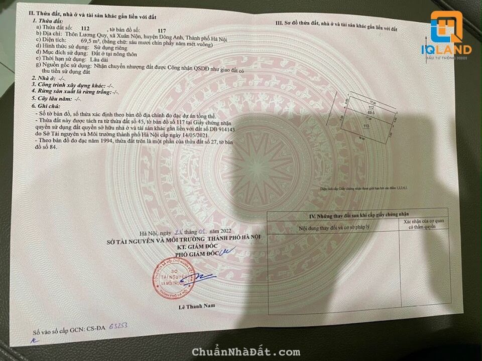 Chính Chủ em cần Bán gấp lô góc 69,5mLương Quy,Xuân Nộn,Đông Anh. trục chính kinh doanh đỉnh