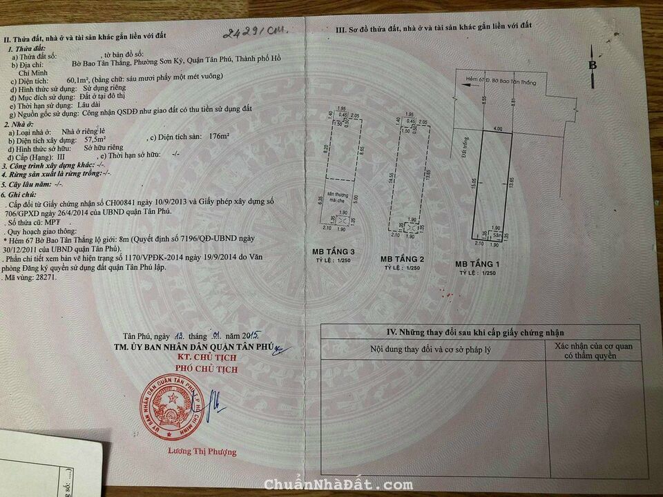 🤜Bán nhà HXH rộng 60,1m2🍀1 trệt 2 lầu giá 5 tỷ 8🍀đường Bờ Bao Tân Thắng quận Tân Phú🤛