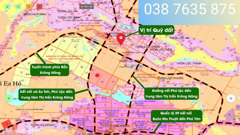 Bán đất  KHU DÂN CƯ PHÚ LỘC - KRÔNG NĂNG