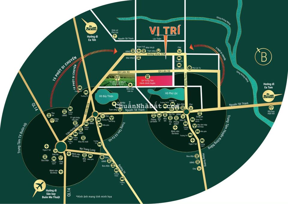 Đất Nền Đak Lak – Đất Nền Trung tâm Hành Chính Krong Năng