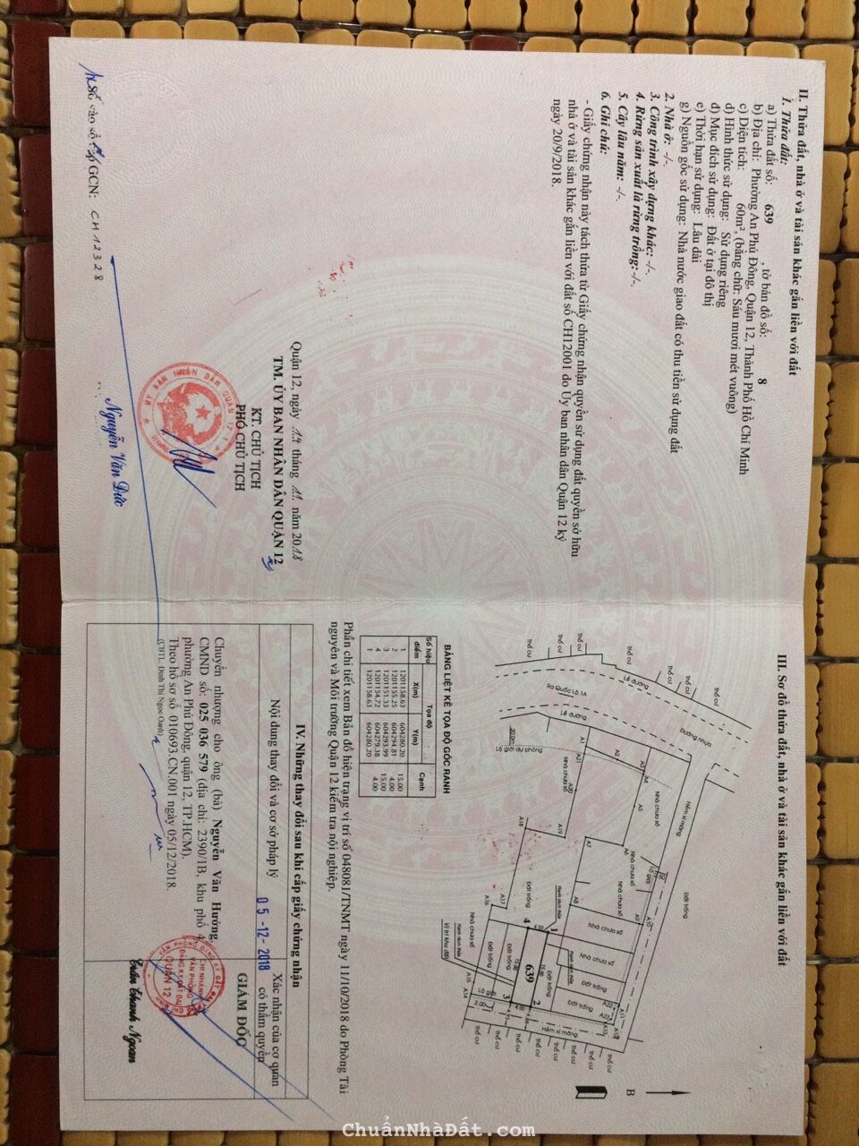 Bán đất phường An Phú Đông quận 12