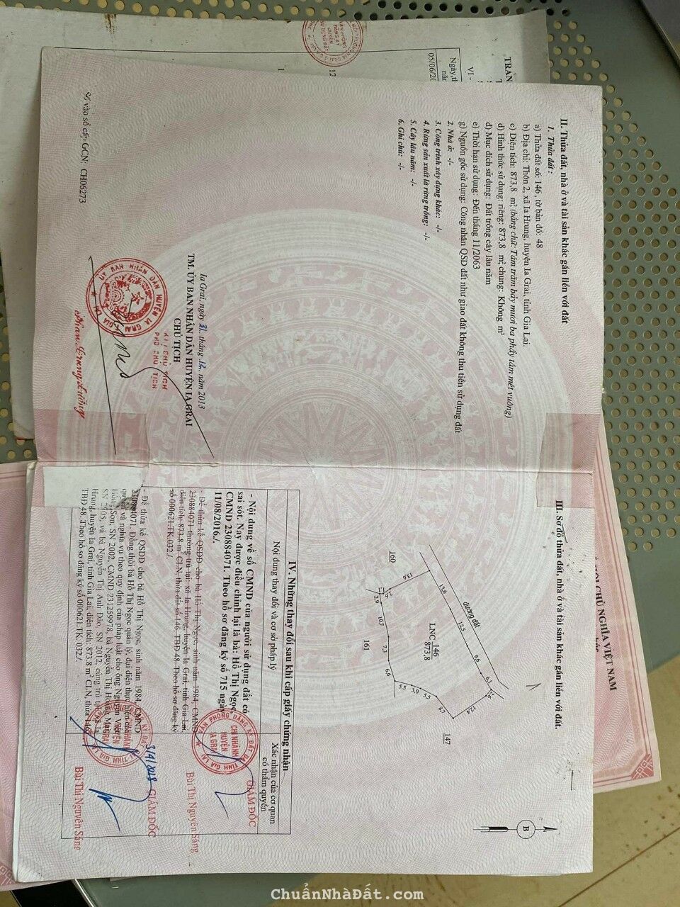 IAHRUNG ,IAGRAI ,GIA LAI :Sale sập sàn chỉ còn 380tr có ngay lô đất cách thị trấn ia kha 4km.  Có 4