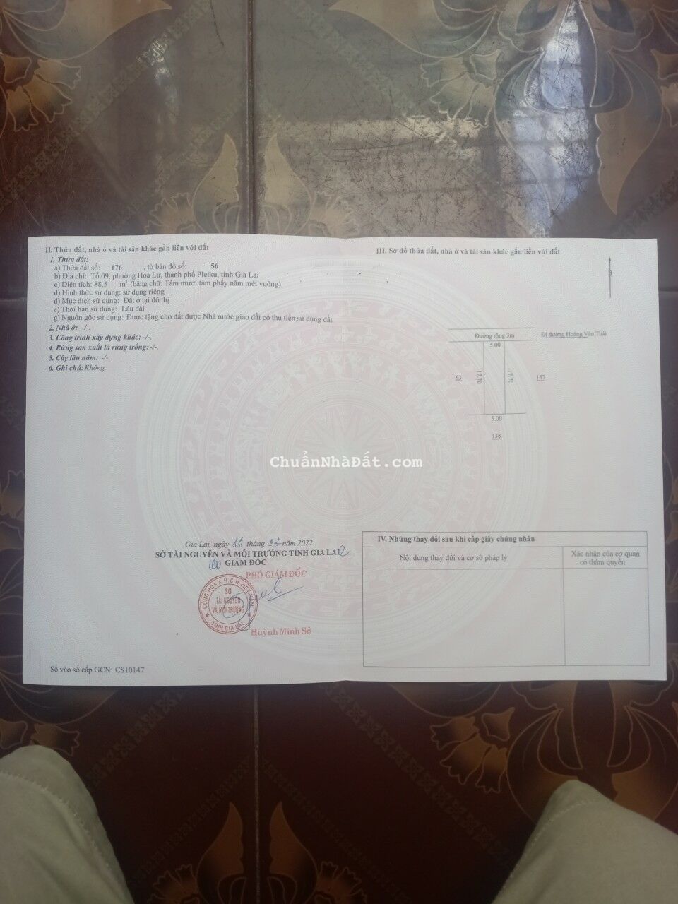 1 tỷ 500 triệu bán lô đất Diện tích : 5m x 17,7m, full đất nhà ở, đường bê tông rộng 3m 1 tỷ 500 triệu bán lô đất Diện tích : 5m x 17,7m, full đất nhà ở, đường bê tông rộng 3m