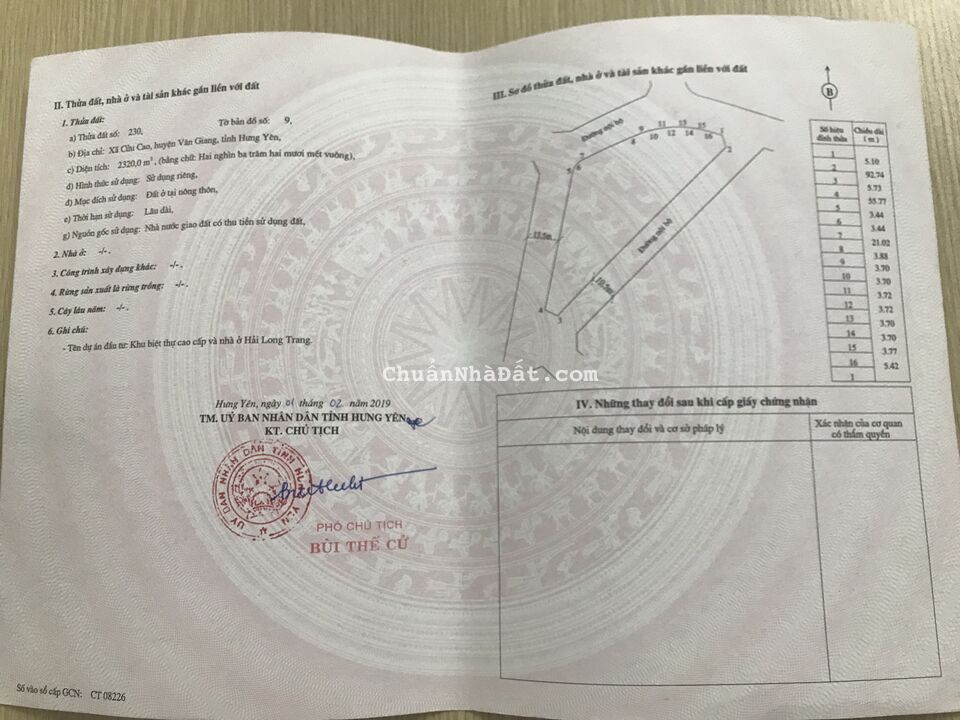 Bán căn hộ chung cư Văn Giang Hưng Yên