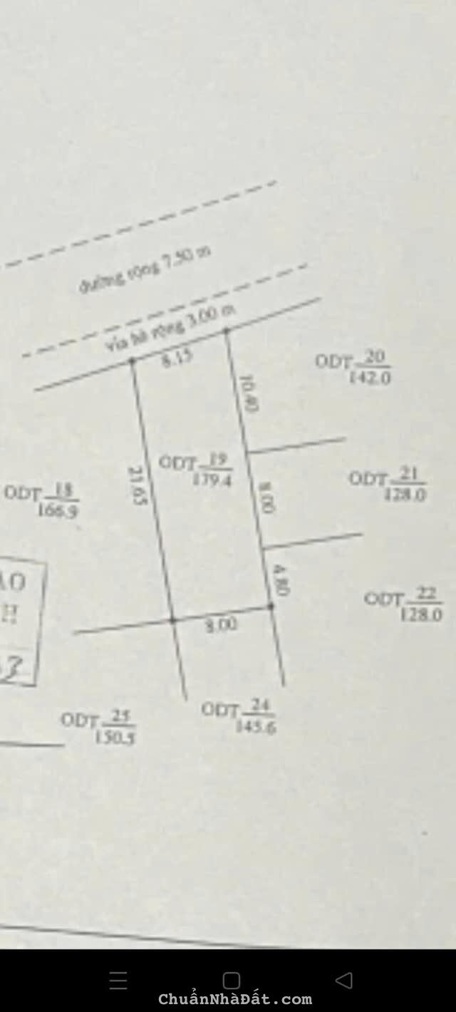 Bán đất nhà vườn KĐT Tuệ Tĩnh, ph Cẩm Thượng, TP HD, 179.4m2, mt 8.15m, đường 13.5m