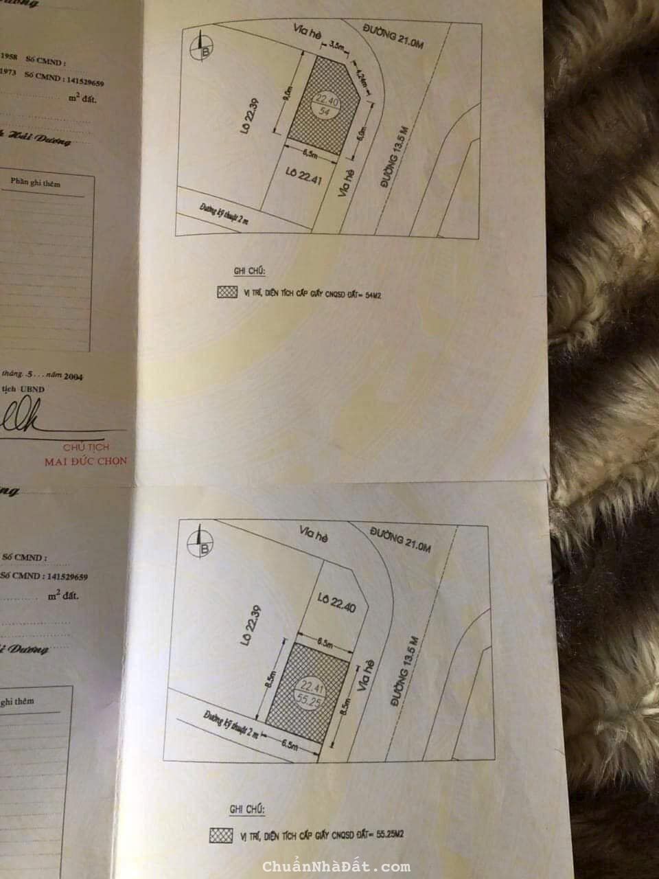 Bán lô góc mặt đường Phạm Ngọc Khánh, Đông Nam Cường, TP HD, 109.25m2, KD tốt