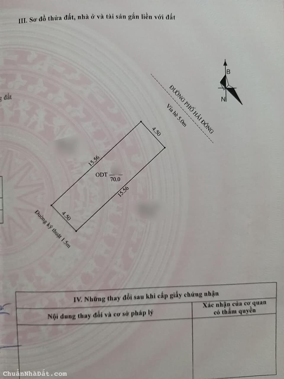 Bán lô đất mặt phố Hải Đông, khu Hải Hà, TP Hải Dương, 70m2, mt 4.5m, đường 20.5m, KD buôn bán 