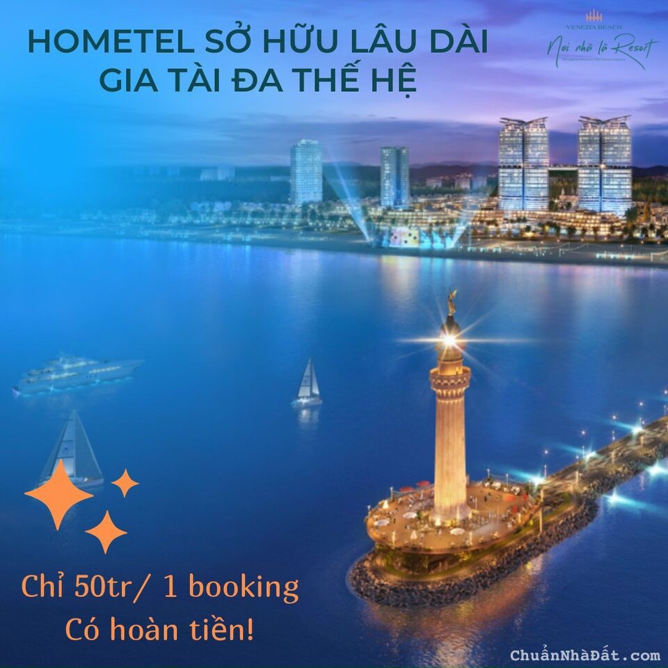 VENEZIA BEACH - CĂN HỘ VIEW BIỂN - THANH TOÁN TRƯỚC CHỈ 750 TRIỆU CHO CĂN 51m2