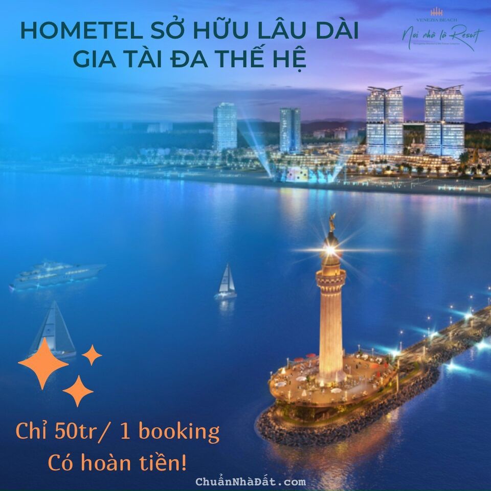 VENEZIA BEACH - CĂN HỘ VIEW BIỂN - THANH TOÁN TRƯỚC CHỈ 750 TRIỆU CHO CĂN 51m2