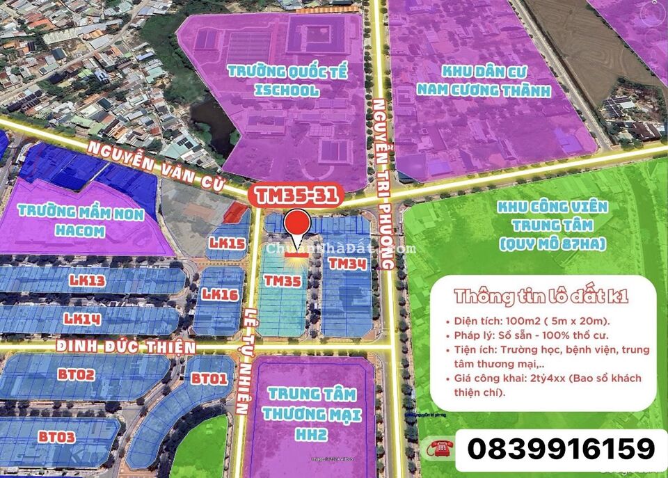 Đất nền trung tâm khu k1 Phan Rang