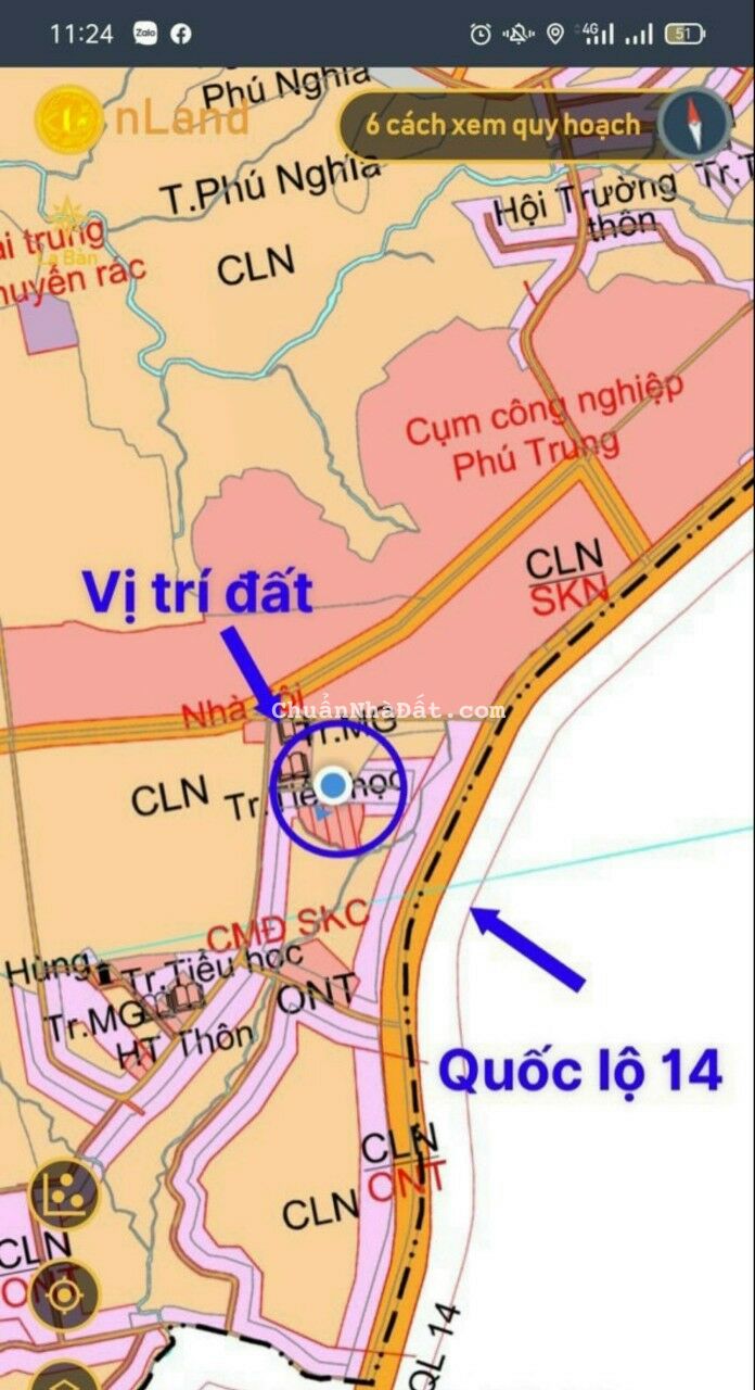 Đất Thổ Cư Mặt Tiền Đường Bê tông ngay Quốc lộ 14 Đất Thổ Cư Mặt Tiền Đường Bê tông ngay Quốc lộ 14