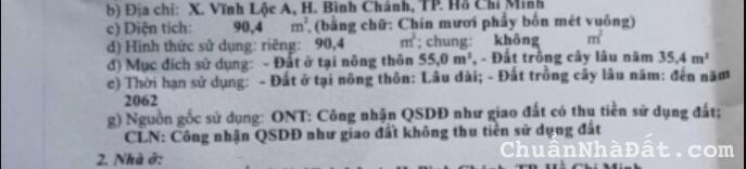 Nhà MT đường Thới Hòa, vĩnh lộc A. 4x24,5 shr 7,5 tỷ