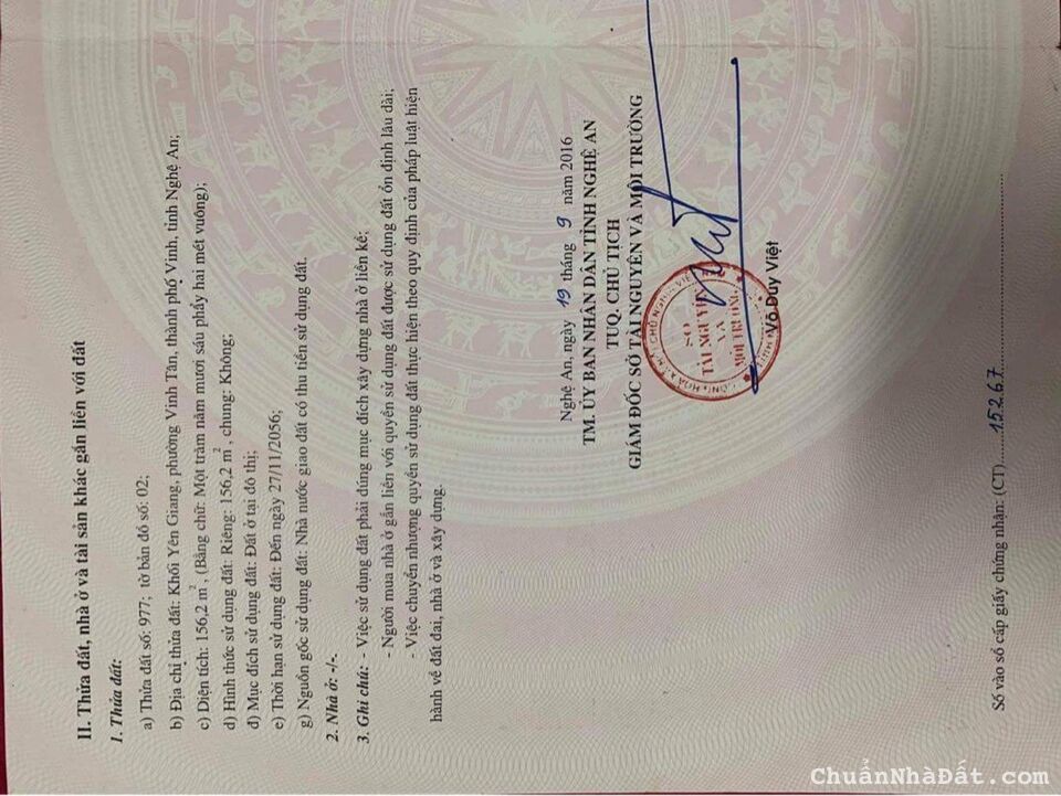 Chủ ngộp bank cần bán gấp lô đất siêu đẹp ở Vinh Tân-TP Vinh Diện tích 156.2 m2 Chủ ngộp bank cần bán gấp lô đất siêu đẹp ở Vinh Tân-TP Vinh Diện tích 156.2 m2